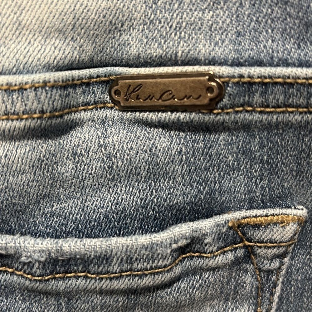 Kan can woman’s distressed stretchy skinny high rise jeans 5 pockets size 28. - Picture 6 of 9
